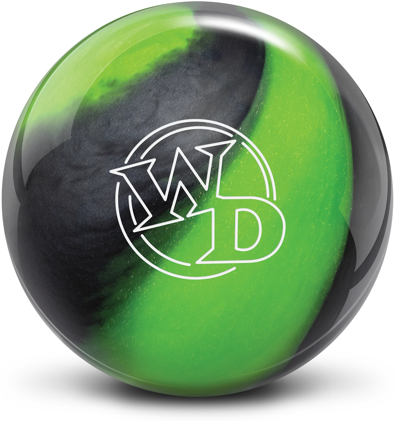 White Dot - Lime Swirl