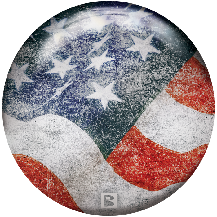 Stars and Stripes bowling ball