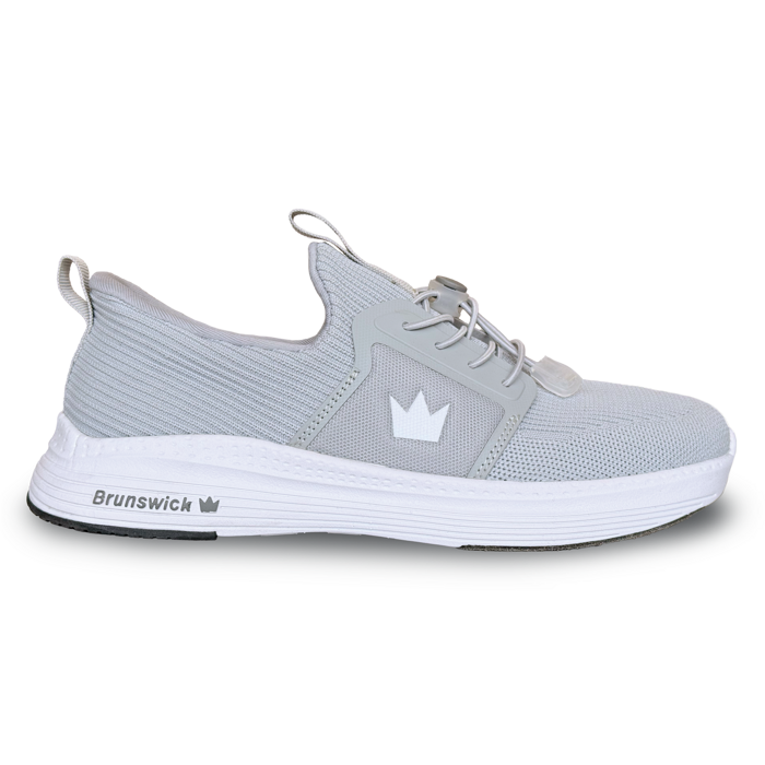 Brunswick Majestic Grey women's bowling shoe side view