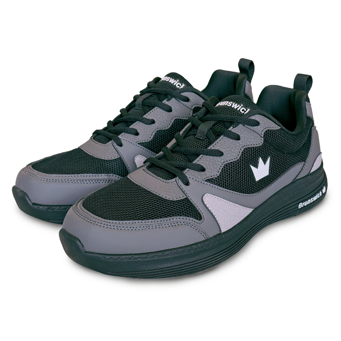Brunswick Outback Black Grey bowling shoes alternate view