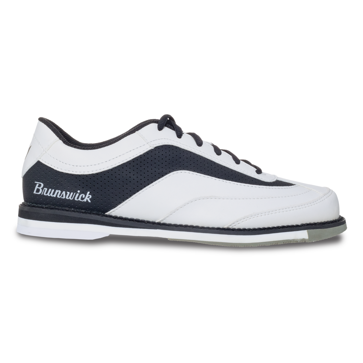 Brunswick Rampage White/Black Men's Right Hand Bowling Shoes