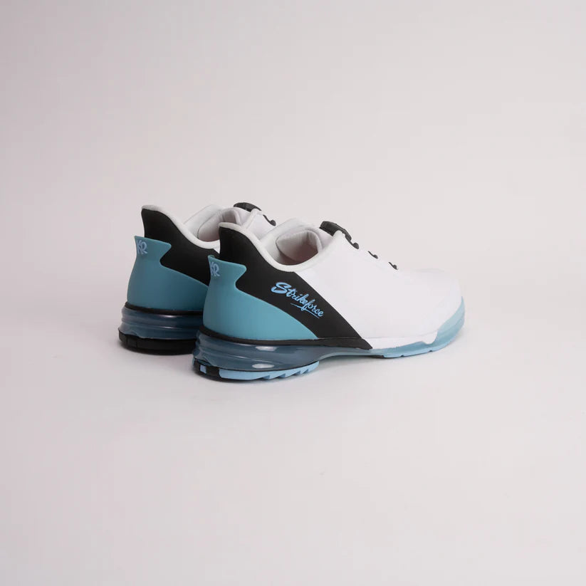 KR Strikeforce Hype White/Black/Sky LH Unisex Bowling Shoes