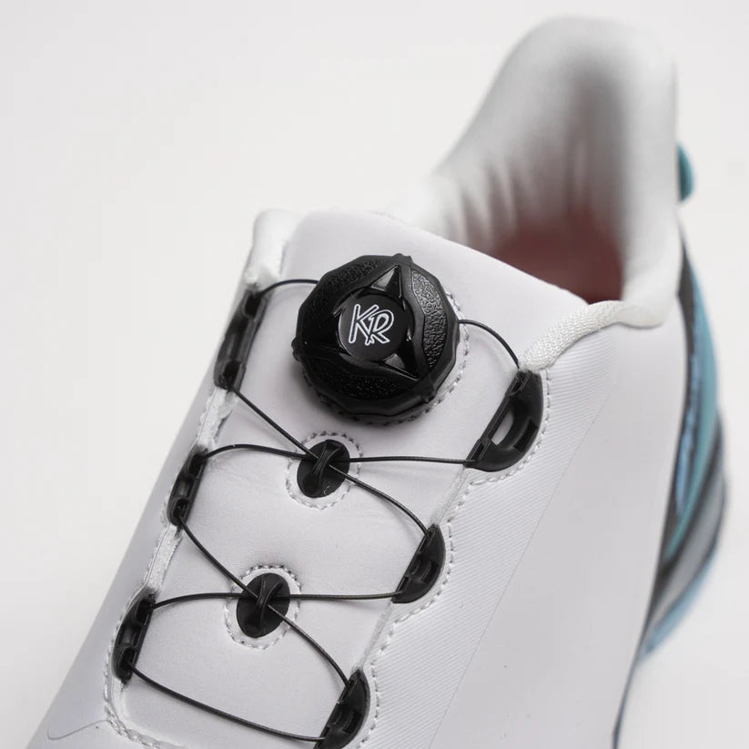 KR Strikeforce Hype White/Black/Sky LH Unisex Bowling Shoes