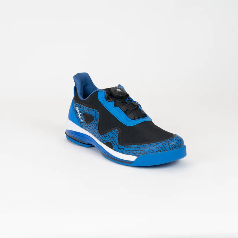 Mens KR Strikeforce Gladiator Blue/Black Left Hand Bowling Shoes