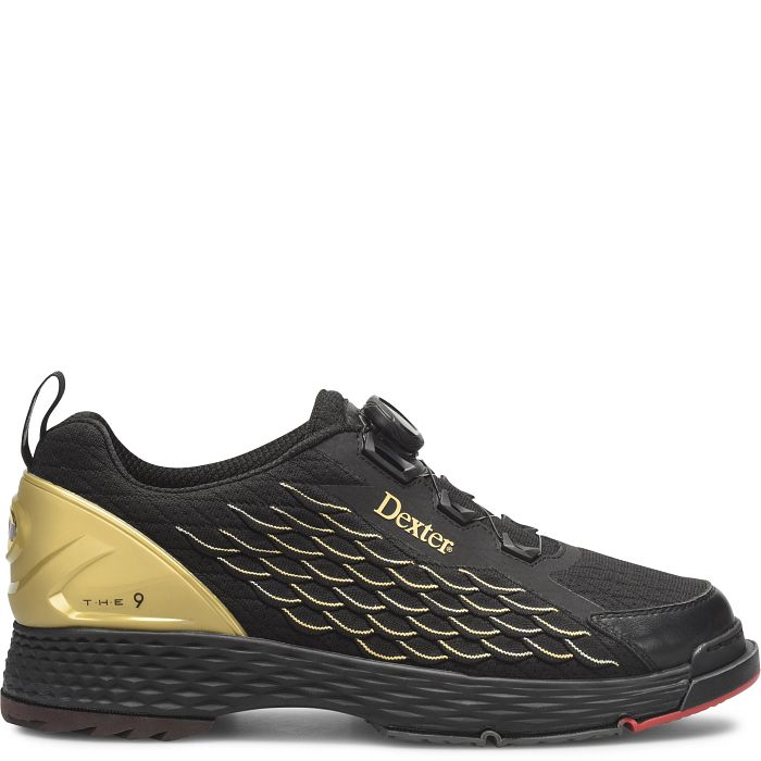 Mens Dexter THE C9 Knit Boa Black/Gold - Wide Width