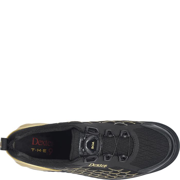 Mens Dexter THE C9 Knit Boa Black/Gold - Wide Width