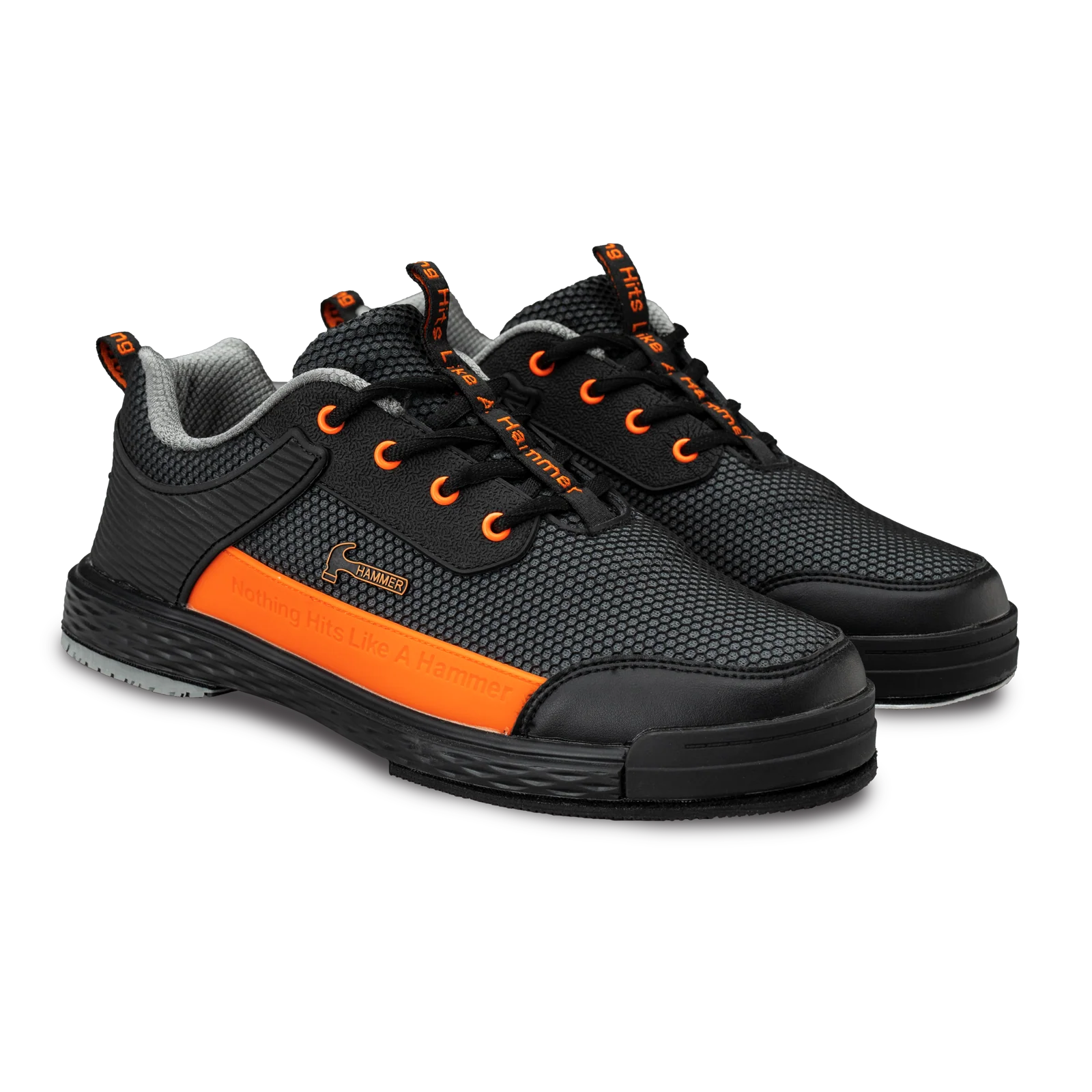 Mens Hammer Diesel Black/Orange Bowling Shoes RH Wide Width