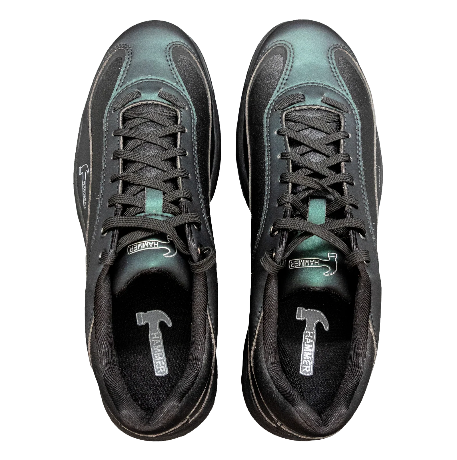 Mens Hammer Fierce Black/Green Bowling Shoes RH Wide Width