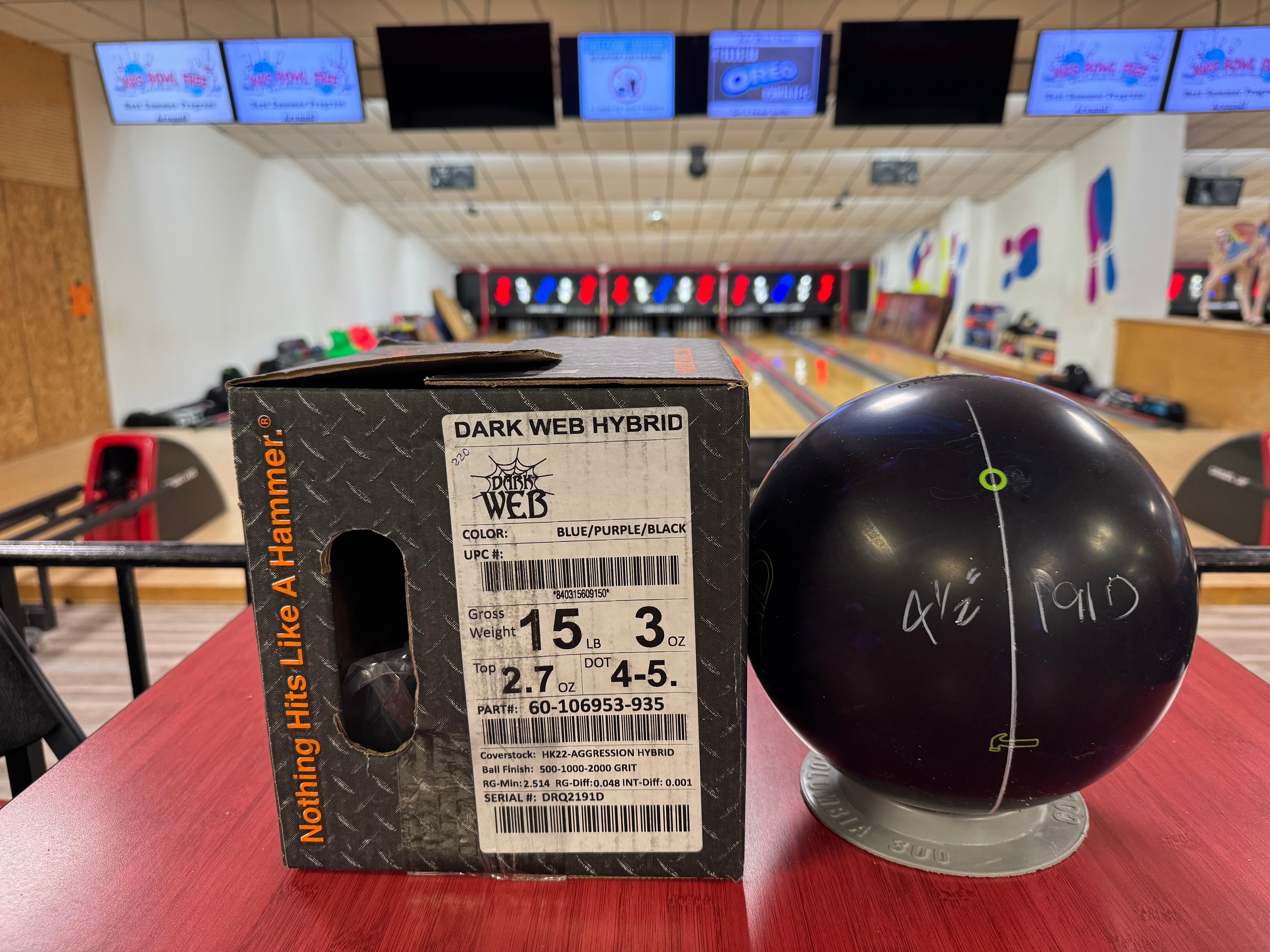 Dark Web Hybrid - 15lbs Only - Choose your ball
