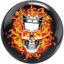 Flaming Skull reverse view