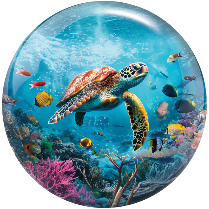 Sea Turtle bowling ball
