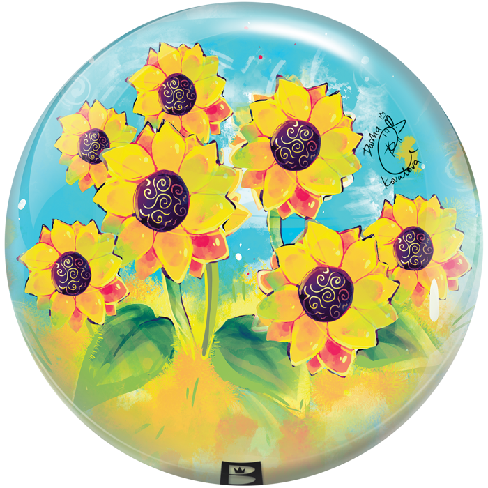 Sunflower reverse view