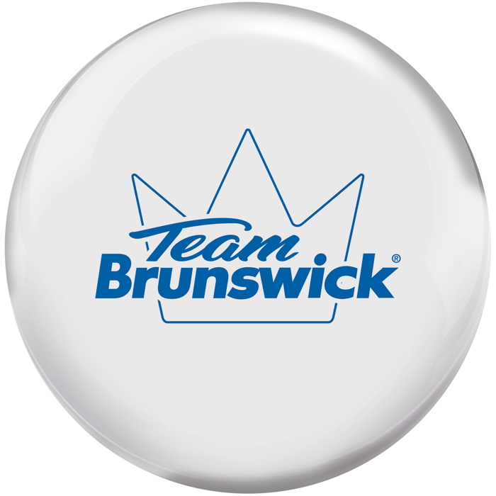 Team Brunswick White bowling ball