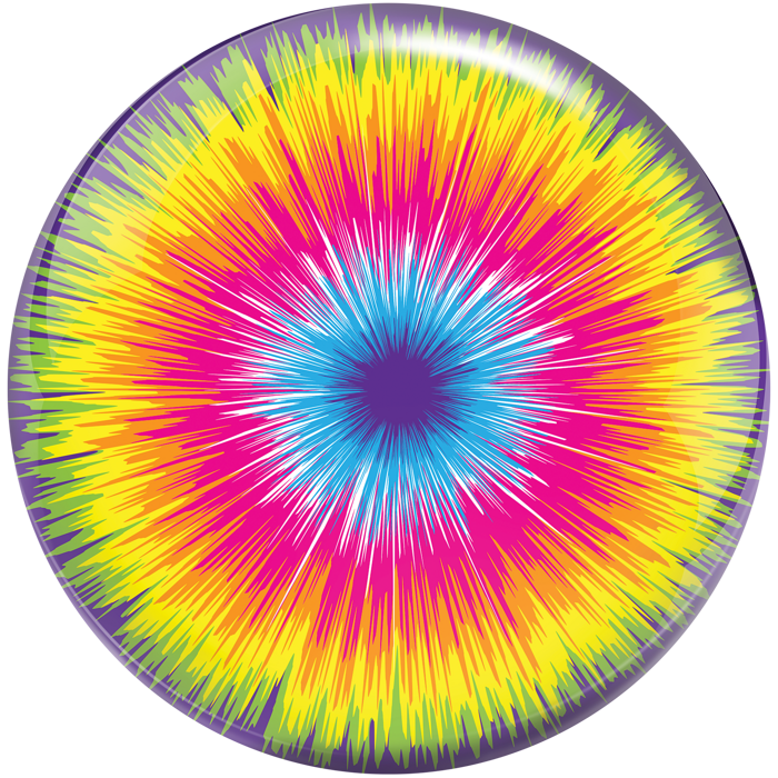 Tie-Dye Burst bowling ball