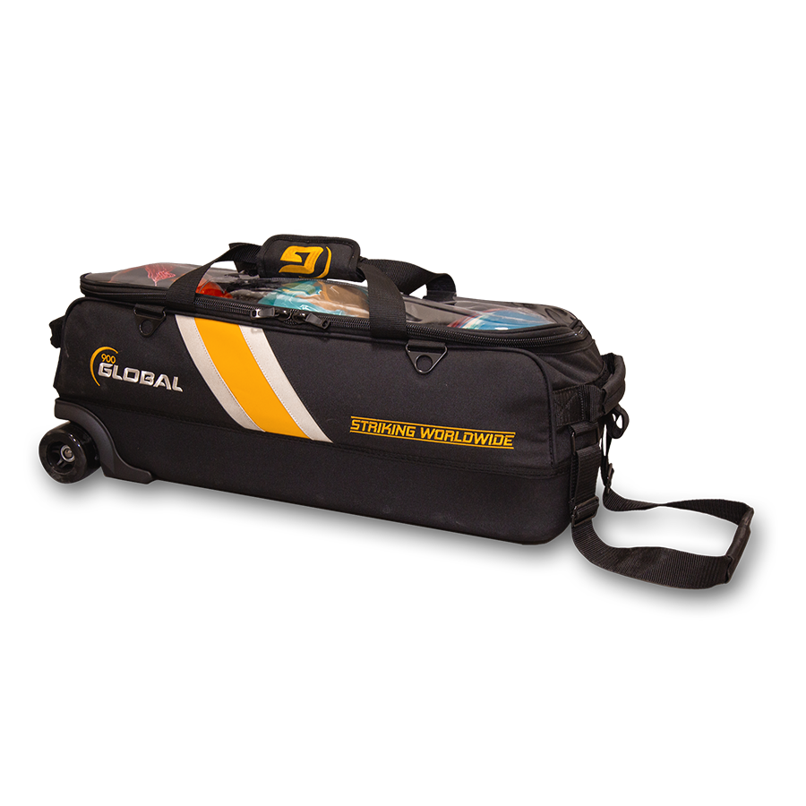 900 Global 3 Ball Travel Tote Pro Black/Gold
