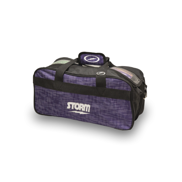 2 Ball Tote Bag (Abstract Purple-Black)