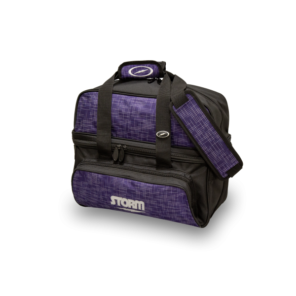 2 Ball Deluxe Tote Bag (Abstract Purple-Black)