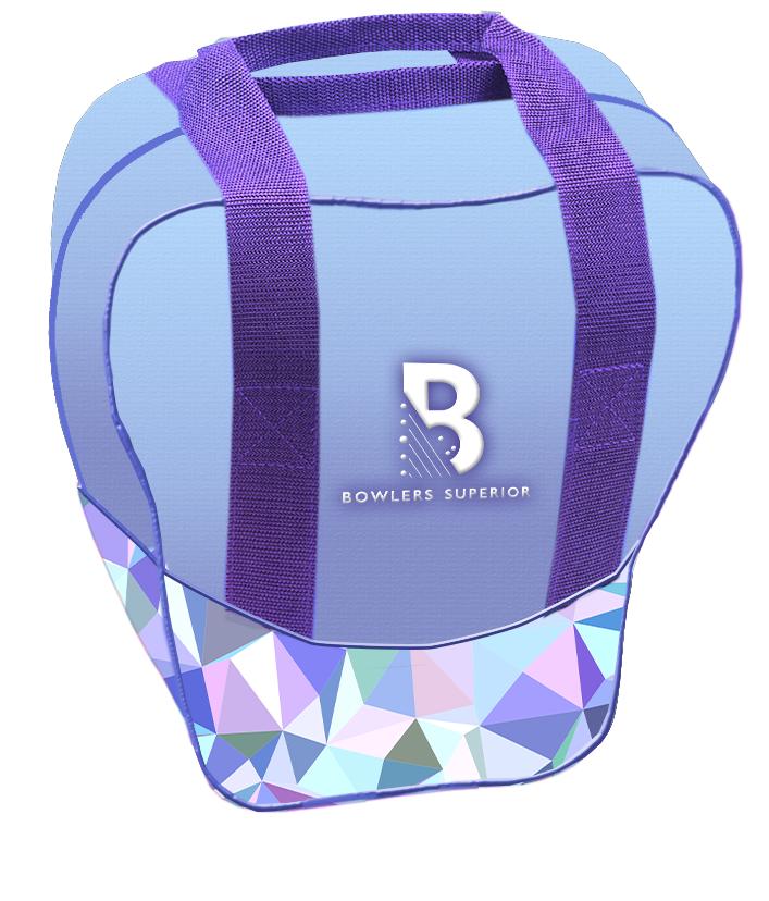 BSI Nova Single Tote Purple/Pink Triangles