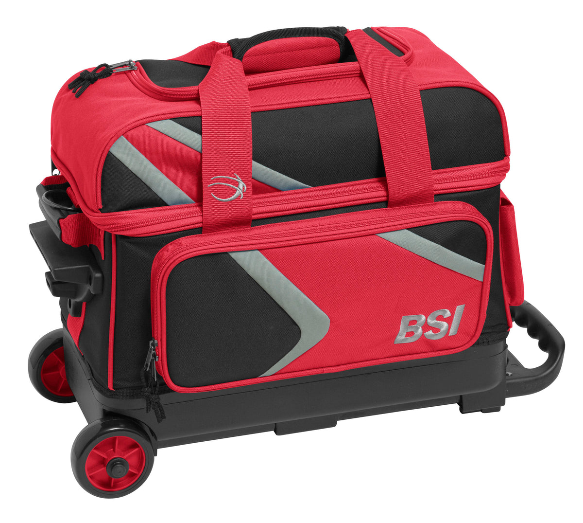 BSI Dash Double Roller Black/Red/Gray Bowling Bag
