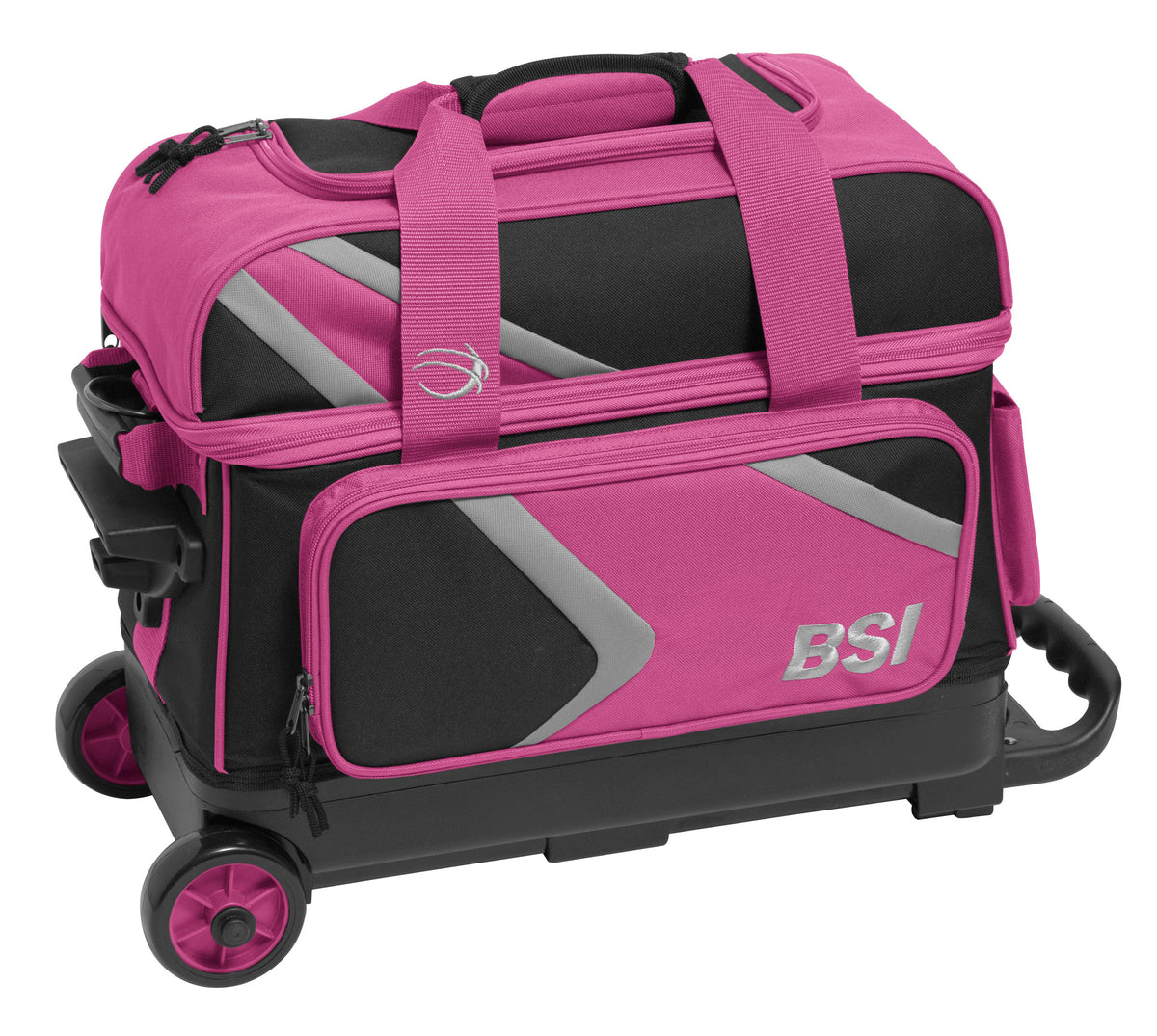 BSI Dash Double Roller Black/Pink/Gray Bowling Bag