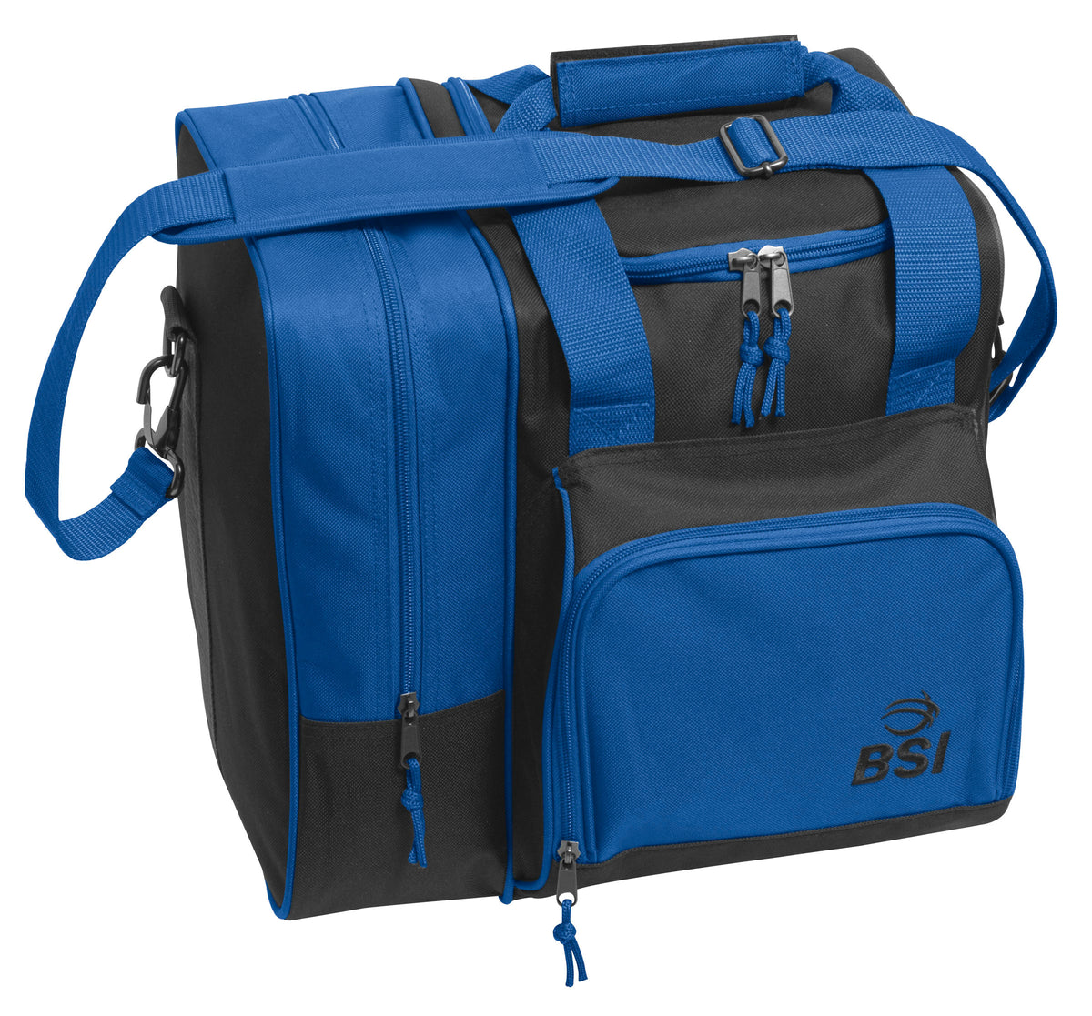 BSI Deluxe Single Tote Black/Blue Bowling Bag