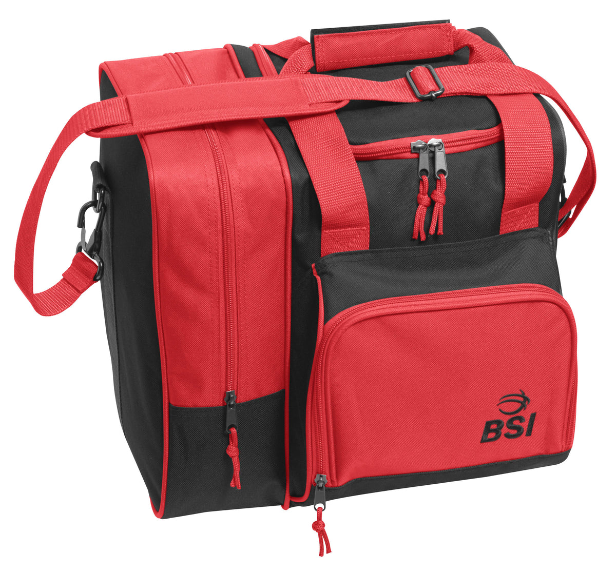 BSI Deluxe Single Tote Black/Red Bowling Bag