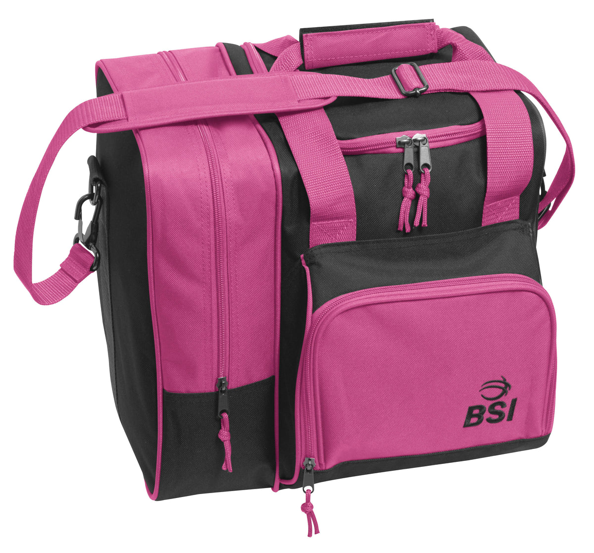 BSI Deluxe Single Tote Black/Pink Bowling Bag