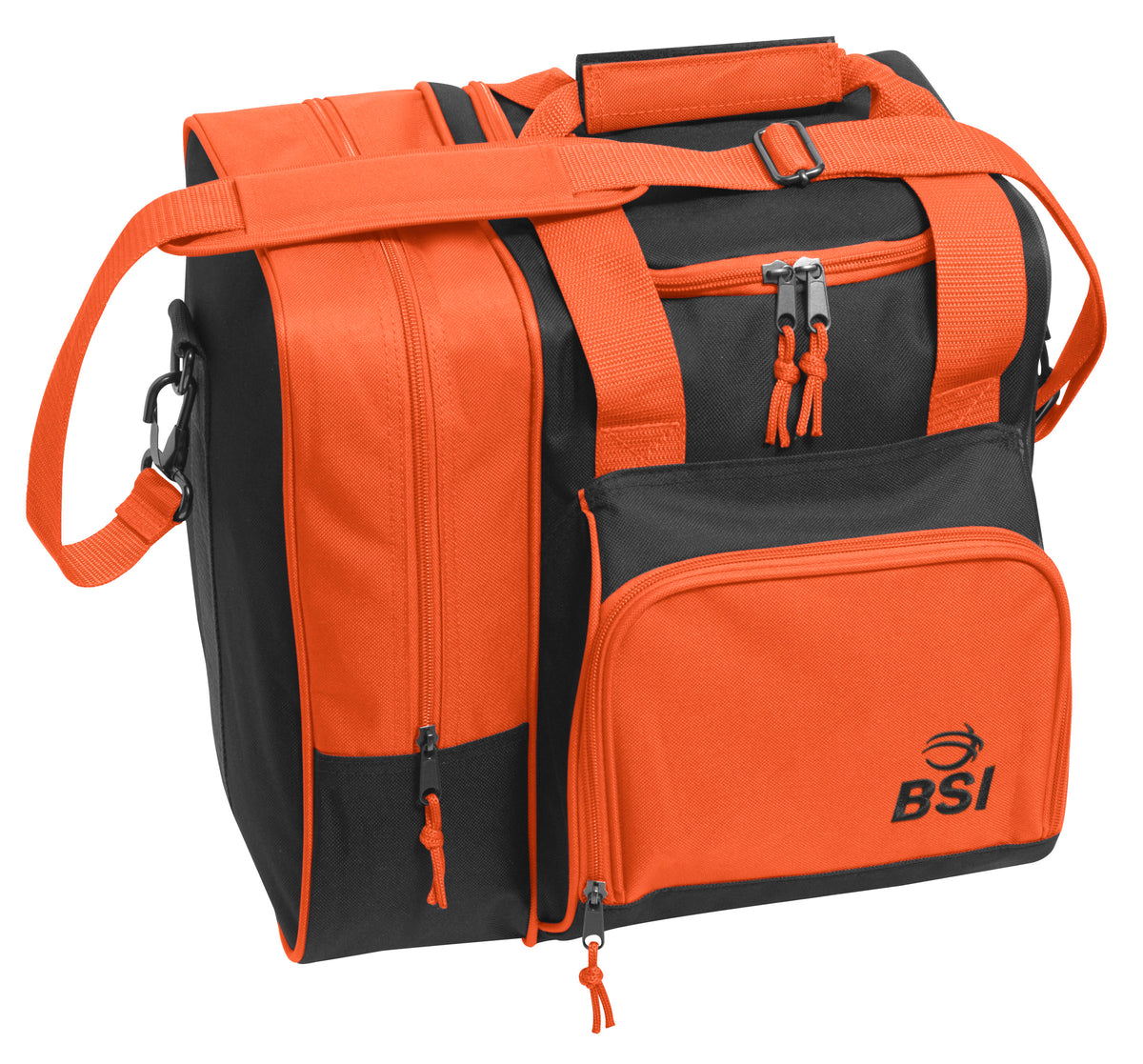 BSI Deluxe Single Tote Black/Orange Bowling Bag