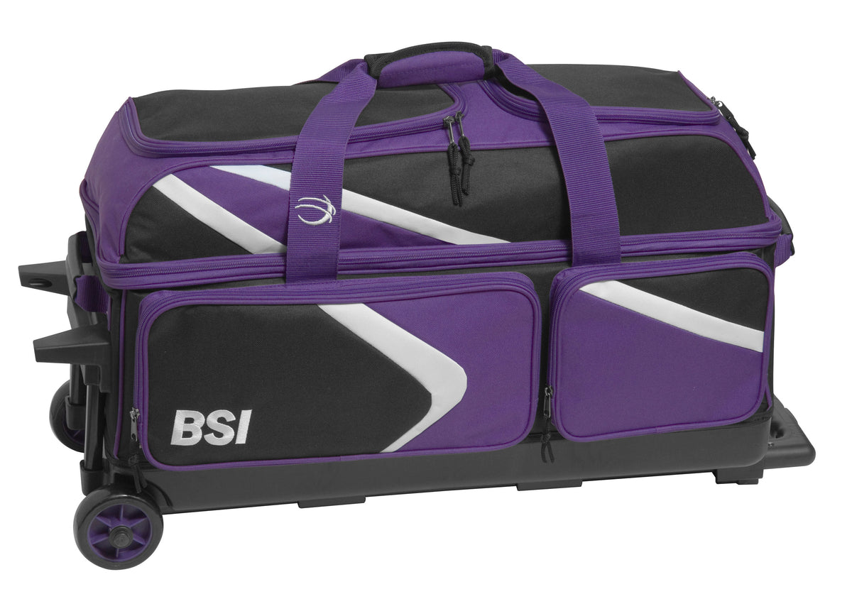 BSI Dash Triple Roller Black/Purple/White Bowling Bag