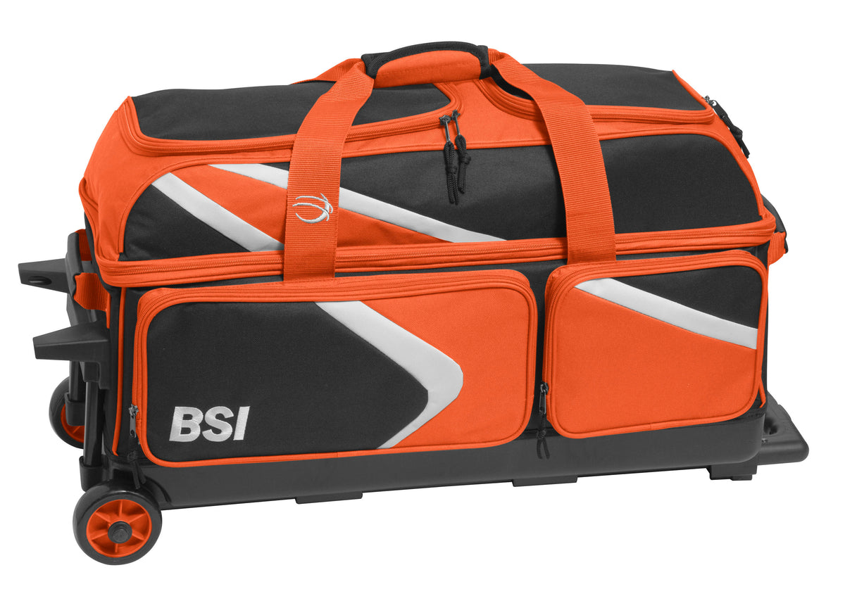 BSI Dash Triple Roller Black/Orange/White Bowling Bag