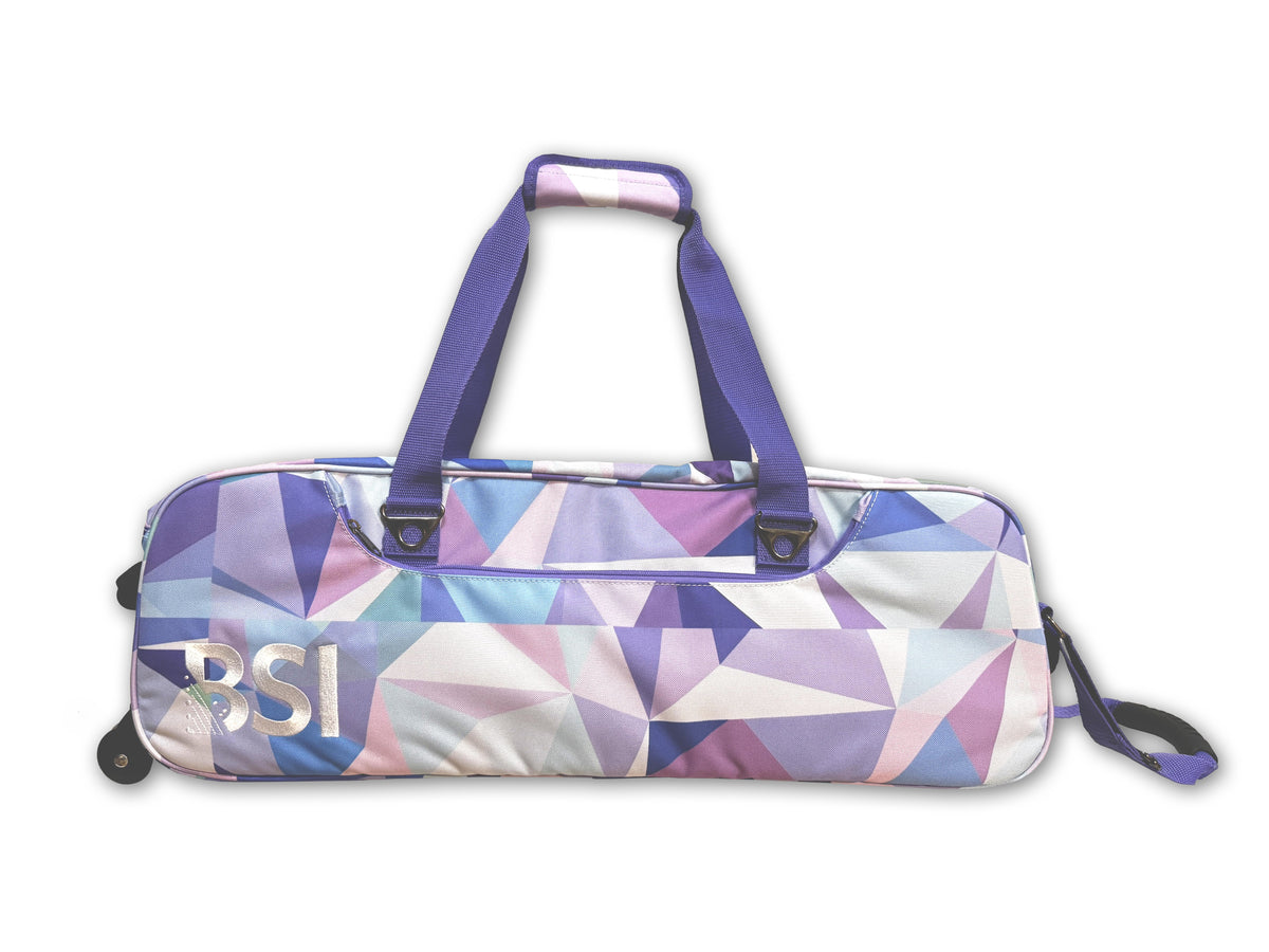 BSI Triple Tote Pink/Purple Triangles Bowling Bag