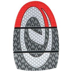 Dexter THE 9 T2 Grey/Red AeroGrip Traction Sole