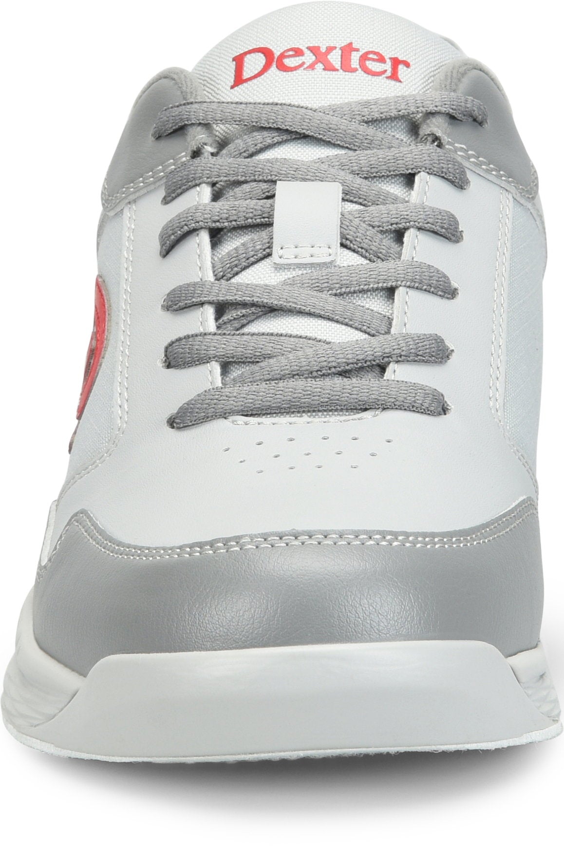 Dexter Ricky V Grey/Red bowling shoes front view