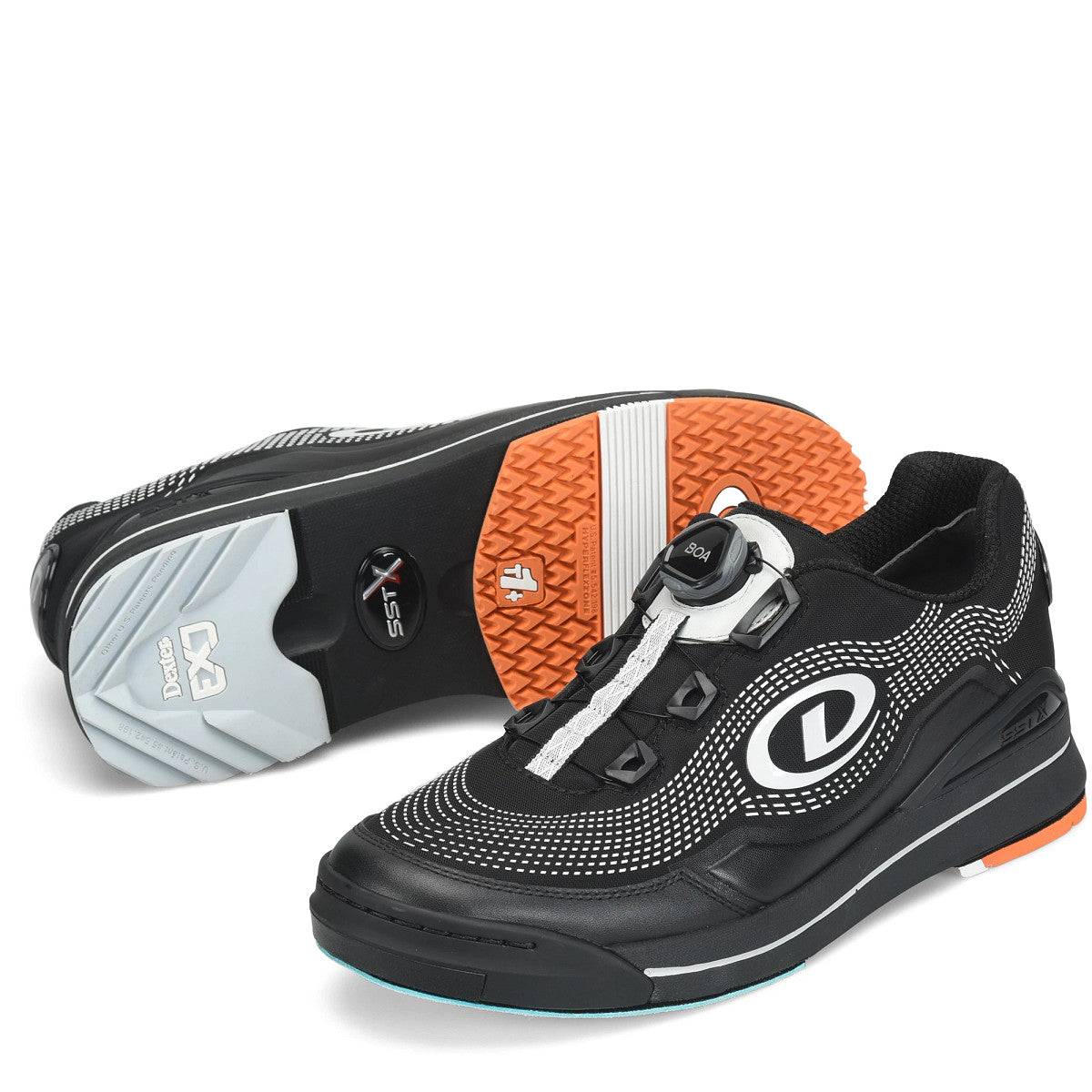 Dexter SST X ExJ EJ Tackett Pro Model Black men's bowling shoes – main view