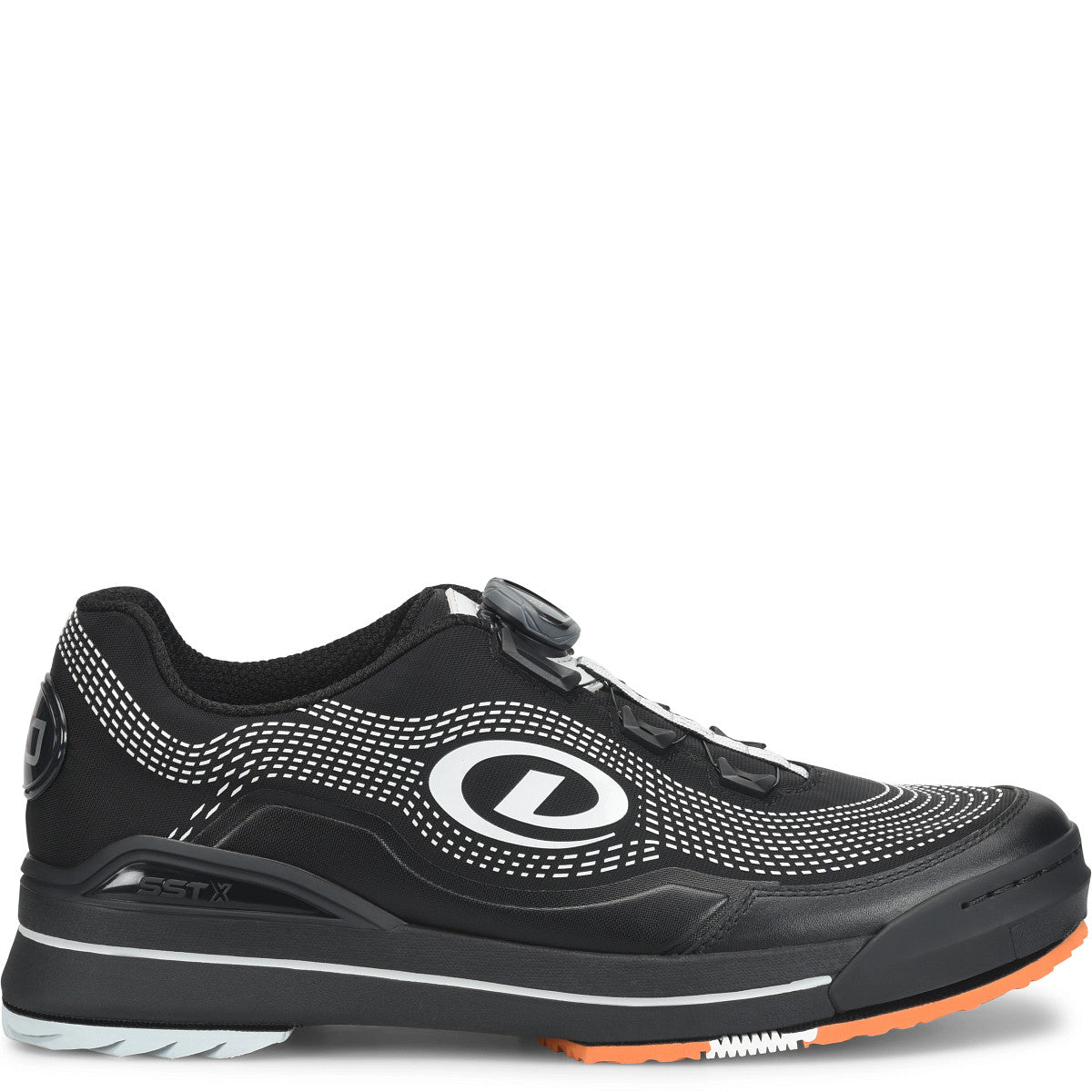 Dexter SST X ExJ EJ Tackett Pro Model Black men's bowling shoes – side view