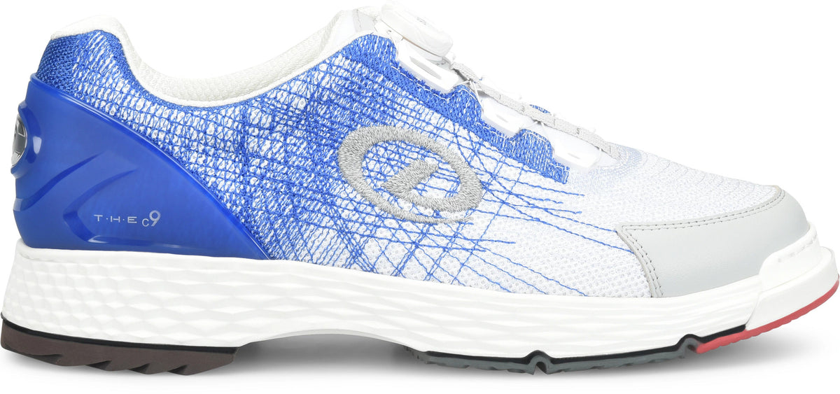 Dexter T.H.E 9 Techknit Blue/White bowling shoe side view