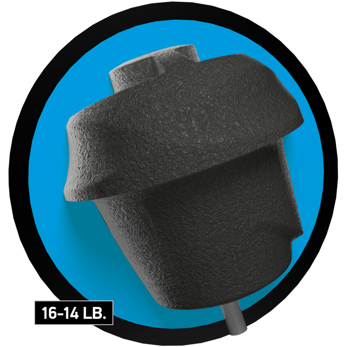 DV8 Double Trouble 14–16 lb core
