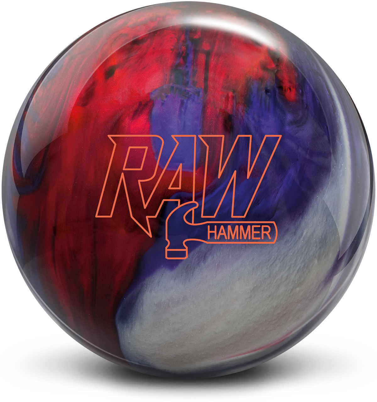 Hammer Raw Red/White/Purple Bowling Ball