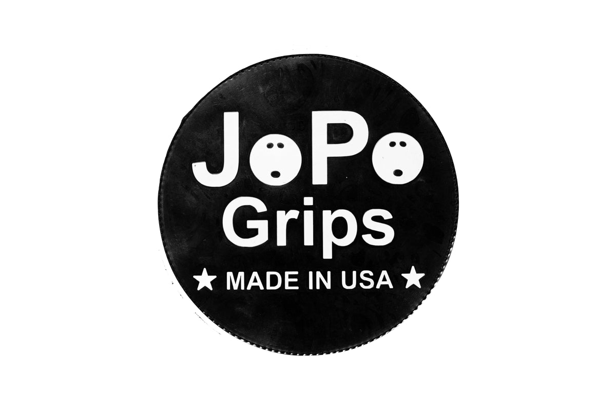 JoPo Grips Logo round rubber shammy in black