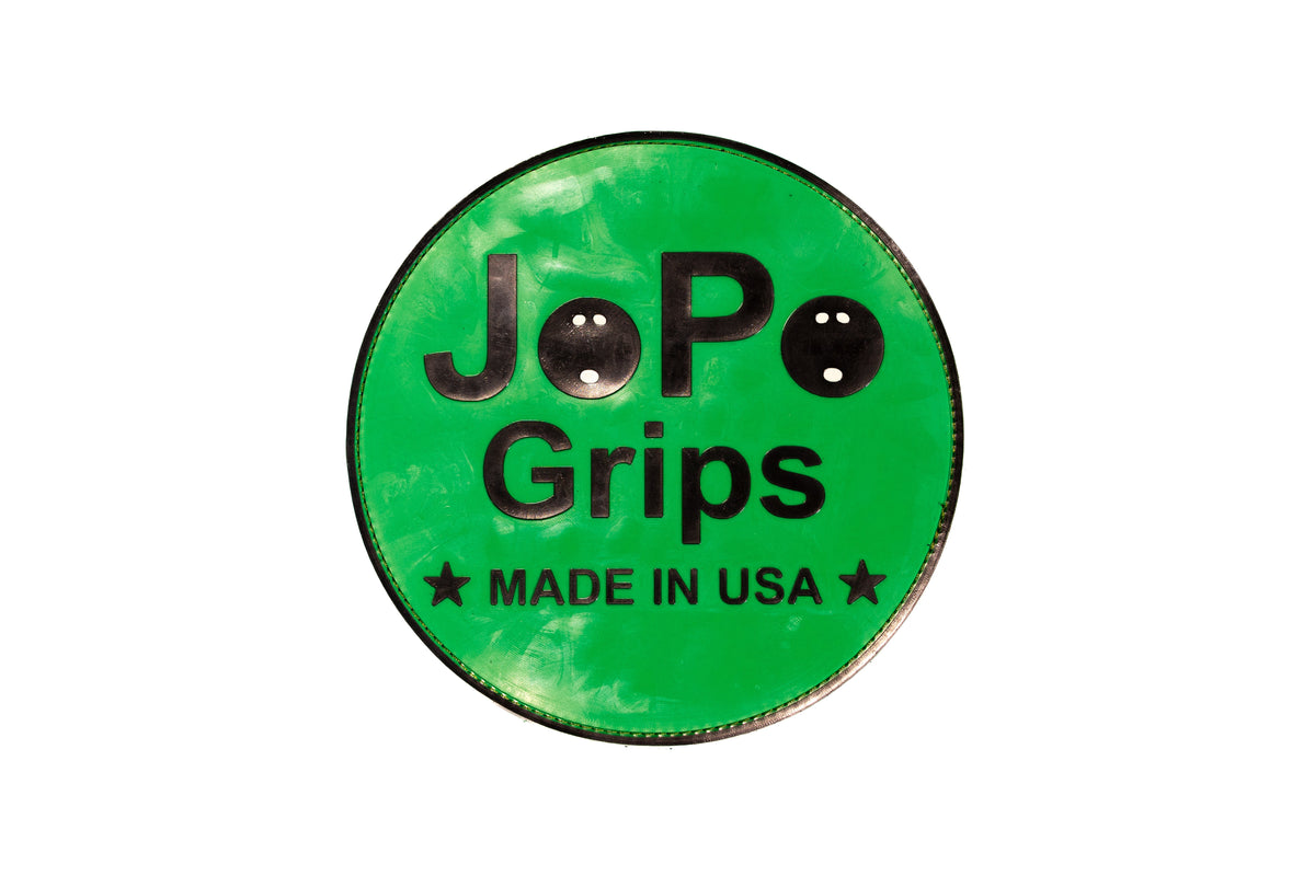 JoPo Grips Logo round rubber shammy in green