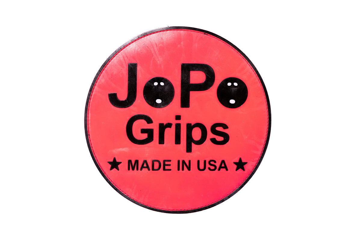 JoPo Grips Logo round rubber shammy in hot pink