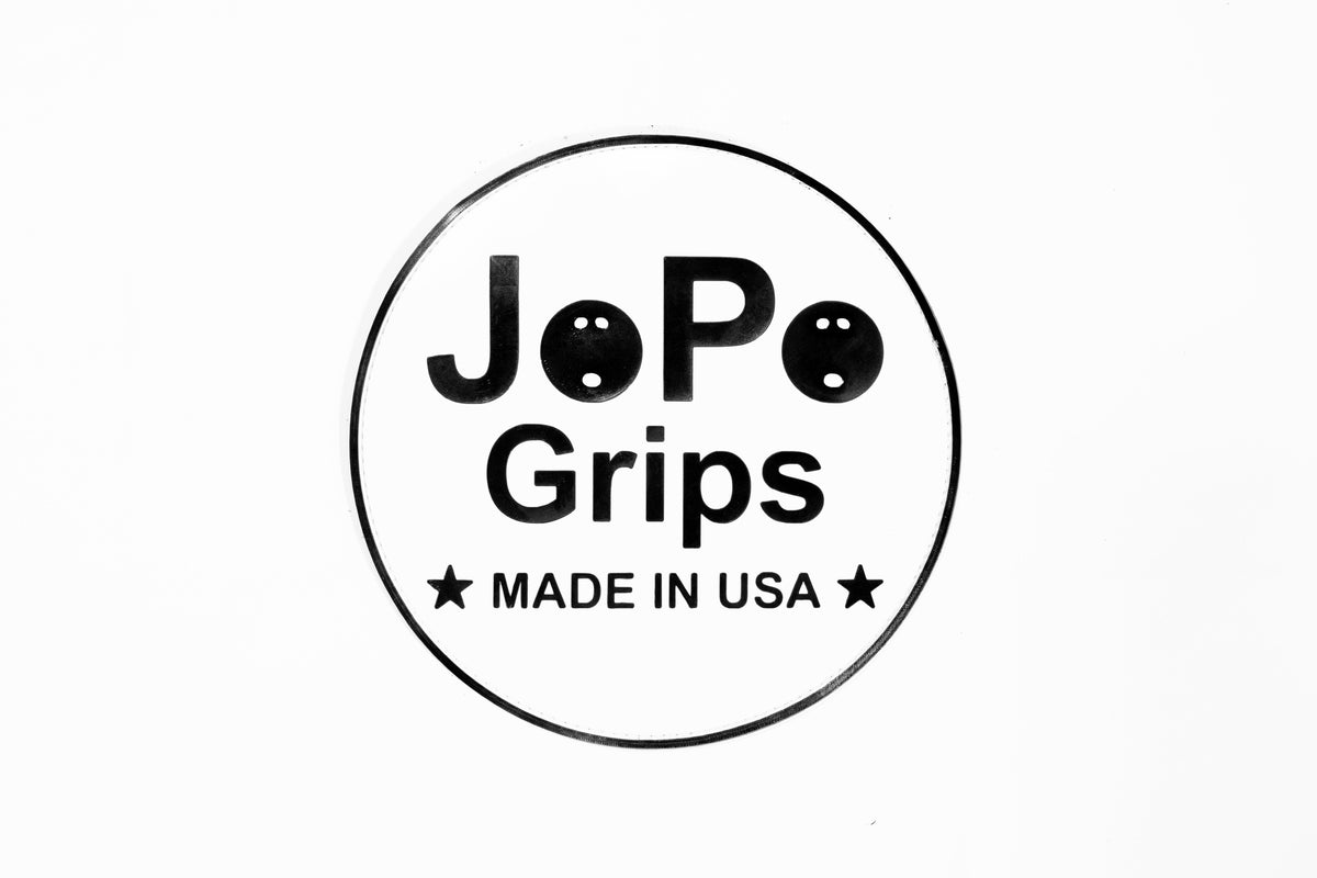 JoPo Grips Logo round rubber shammy in white