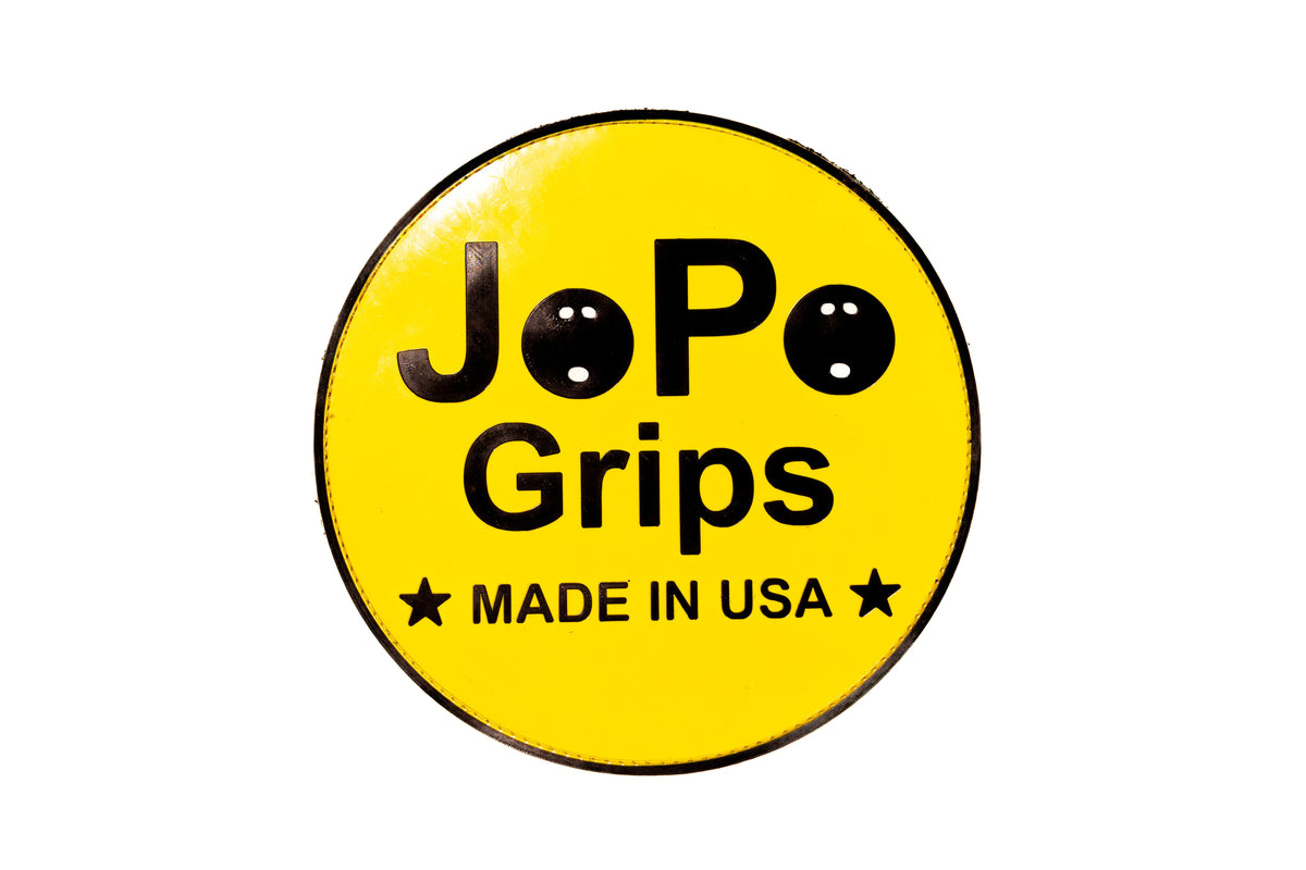 JoPo Grips Logo round rubber shammy in yellow