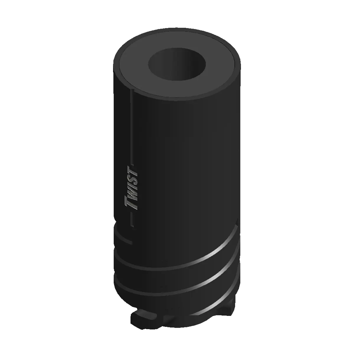 JoPo Twist Inner Sleeve with 1 1/4" Slug – Black/Black