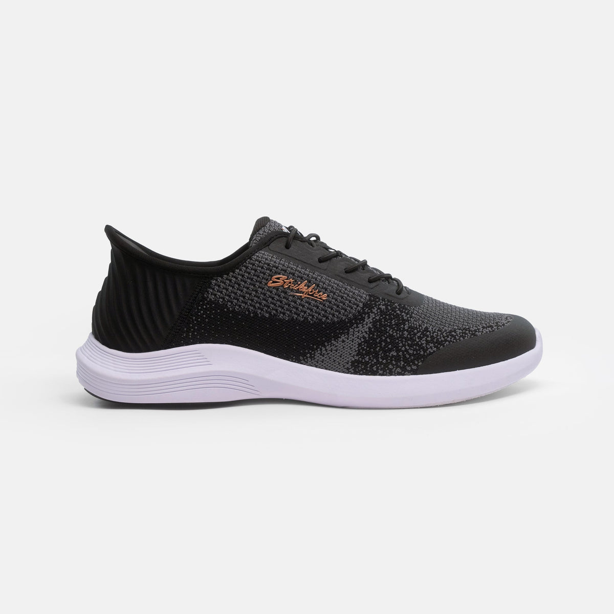 KR Strikeforce Pilot Black Wide bowling shoe view 1
