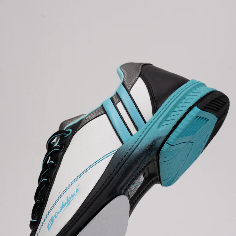 Womens KR Strikeforce Starr White/Black/Teal Right Hand Bowling Shoes