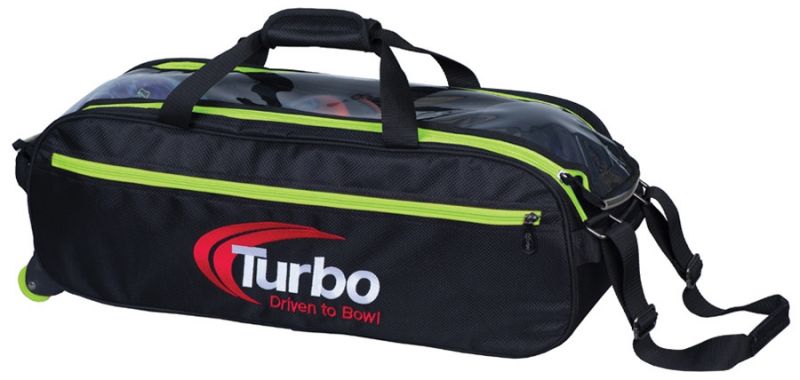 Turbo Pursuit Slim Triple Tote – Lime/Black