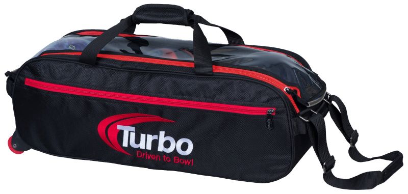 Turbo Pursuit Slim Triple Tote – Black/Red