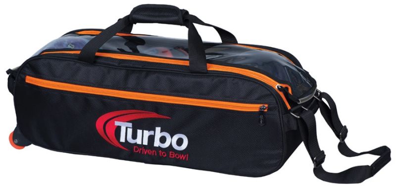 Turbo Pursuit Slim Triple Tote – Orange/Black