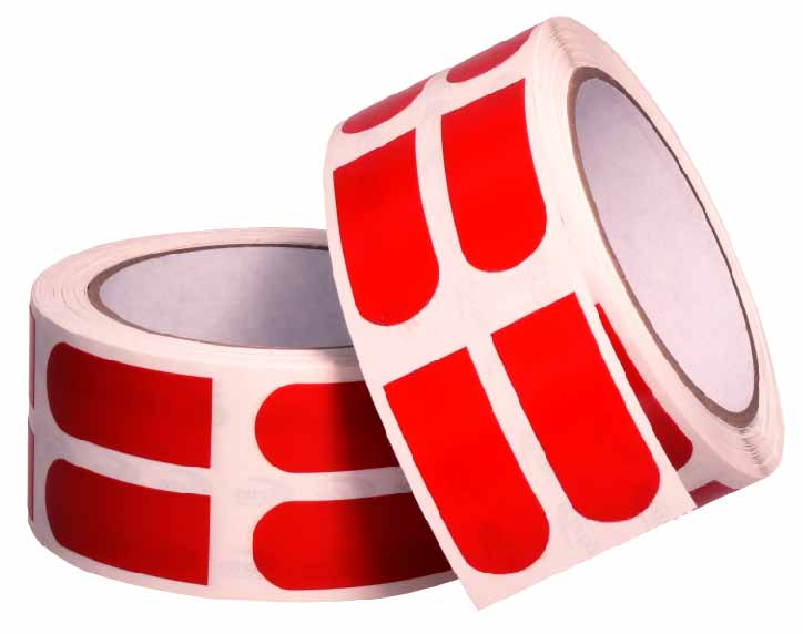 Turbo Slick Strip Tape – Red – 1" – 500/Roll